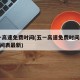五一高速免费时间(五一高速免费时间2025时间表最新)