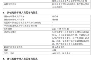 千亿基金“换帅”：27年老将谢卫转任专家，袁庆伟接任总经理