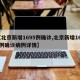 【北京新增1695例确诊,北京新增1695例确诊病例详情】