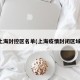 上海封控区名单(上海疫情封闭区域)